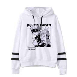 Anime Jujutsu Kaisen Hoodie Woman Gojo Satoru Graphic Hoodies Japanese Fashion Cartoon Hooded Long Sleeve Pullovers Winter Tops