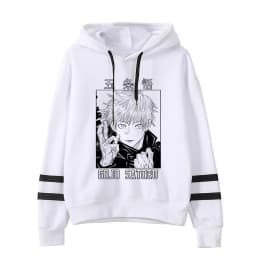 Anime Jujutsu Kaisen Hoodie Woman Gojo Satoru Graphic Hoodies Japanese Fashion Cartoon Hooded Long Sleeve Pullovers Winter Tops