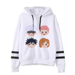 Anime Jujutsu Kaisen Hoodie Woman Gojo Satoru Graphic Hoodies Japanese Fashion Cartoon Hooded Long Sleeve Pullovers Winter Tops