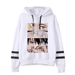 Anime Jujutsu Kaisen Hoodie Woman Gojo Satoru Graphic Hoodies Japanese Fashion Cartoon Hooded Long Sleeve Pullovers Winter Tops