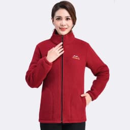Autumn Winter Fleece Jacket Women Clothing Zipper Sweatshirt Warm Long Sleeve Thick Cardigan Sport Outdoor Warm Sweatshirt New