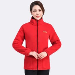 Autumn Winter Fleece Jacket Women Clothing Zipper Sweatshirt Warm Long Sleeve Thick Cardigan Sport Outdoor Warm Sweatshirt New