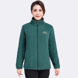 Autumn Winter Fleece Jacket Women Clothing Zipper Sweatshirt Warm Long Sleeve Thick Cardigan Sport Outdoor Warm Sweatshirt New
