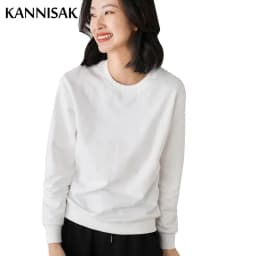 Women Sweatshirt 2025 Spring Autumn Multi-colors Fashion Korean O-neck Cotton Loose Womens Sweatshirts Vintage Solid Pullovers