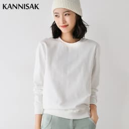 Women Sweatshirt 2025 Spring Autumn Multi-colors Fashion Korean O-neck Cotton Loose Womens Sweatshirts Vintage Solid Pullovers