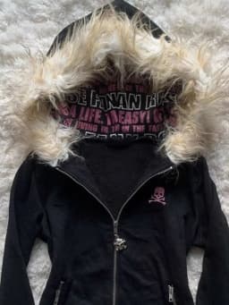 Gothic Y2k Black Punk Hoodie Women Zipper Sweatshirt Vintage Letter Print Autumn Streetwear Grunge Outerwear Hooded Jackets Chic