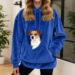 Plus Size 2xl Fleece Hoodies Sweatshirt Pet Carrier Thicken Top Animal Pouch Lovers Hoody Cat Pullover Breathable Sweatshirts