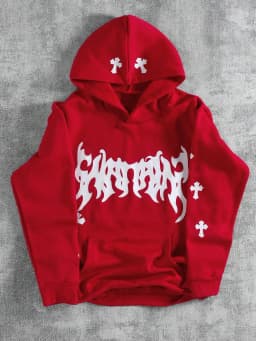 Creative Crossprinting Unisex Hoodies Thicken Breathable Top Y2K Style Loose Sportswear Comfortable Casual Woman Clothing