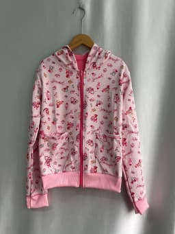 Autumn Subcultural Harajuku Y2k Hoodie Sweatshirts Cute Strawberry Rabbit Print Casual Jackets Loose Long Sleeve Coat Women