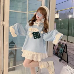 2026 Japanese Cartoon Embroidery Hoodies Tops Women Autumn Harajuku Drawstring Pullovers Patchwork Kawaii Cute Casual Sweatshirt