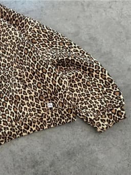 Deeptown Vintage Leopard Hoodies Women Y2k Oversized Animal Print Hooded Sweatshirts Pullovers Retro Grunge Hip Hop Streetwear
