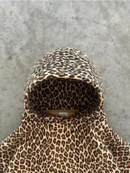 Deeptown Vintage Leopard Hoodies Women Y2k Oversized Animal Print Hooded Sweatshirts Pullovers Retro Grunge Hip Hop Streetwear