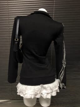 American Retro Print Design Hooded Sweatshirt Women Clothing Y2K Gothic Hot Girl Jacket Streetwear Harajuku Subculture Punk Tops