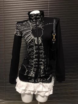 American Retro Print Design Hooded Sweatshirt Women Clothing Y2K Gothic Hot Girl Jacket Streetwear Harajuku Subculture Punk Tops