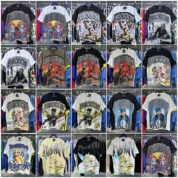 2026 NEW RMIXED EMOTION Rhinestone Shirt Streetwear Cotton Loose Round Neck Top Tees Oversized Tee Top Trendy