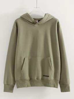 Streamgirl Fleece Hoodies Women Winter Warm Oversized Warm Sweatshirts Boyfriend Hoodies Simple Green Hooded Sweatshirt Couples