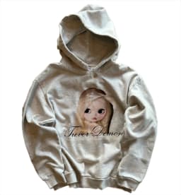 Y2K Vintage Classic Cartoon Graphic Print Pullover Hoodie Womens Harajuku White Sweatshirt Gothic Cute Mood Oversized Sweatshirt
