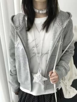 American Vintage Star Print Cardigan Y2k Streetwear Slim Zipper Sweatshirt Autumn Stand Up Collar Design Fashion Cropped Jacket