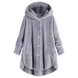 Fashion Trend Autumn and Winter Press-pleated Printed Turn-collar Long-sleeved Shirt Two-piece Furry Coat