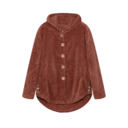Fashion Trend Autumn and Winter Press-pleated Printed Turn-collar Long-sleeved Shirt Two-piece Furry Coat