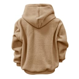 Dog Bag Pet Pocket Loose Hoodies Women Autumn And Winter Casual Fleece Solid Color Pet Pocket Hooded Sweatshirt Pullover Tops