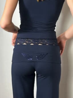 Sequin Angel's Wings Hoodies Women Loose Long Sleeve Pullovers Top Slim Yoga Pant Set 2025 New Casual Lady Two Piece Sets