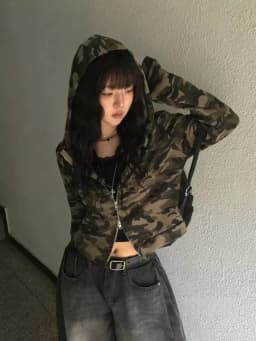 Y2k American Vintage Zip Up Hoodies 2000s Long Sleeve Subculture Hooded Sweatshirt Hot Girl Letter Short Slim Autumn Coat Chic