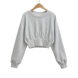 Loose Fit round Neck Short Sleeve Women's Sweatshirt Casual Style Long Sleeve Top Breathable Comfortable Spring Autumn New Ar...