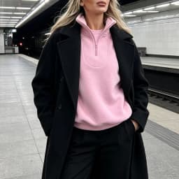Pink Winter Lamb Fleece Hoodie Women Zipper Lapel Pullover флисовая кофта женская кофта женская