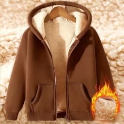 Ladies Thickened Lamb Velvet Open Cardigan Hooded Zipper Loose Outerwear Winter Sweatshirt Trendy Warm plus Size Coat