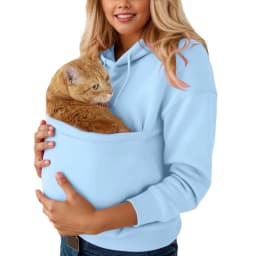 Cat Lovers Hoodies Pouch Dog Pet Hoodies For Women Casual Kangaroo Pocket Pullovers Solid Color Hooded Sweatshirt With Pockets