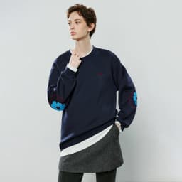 TOYOUTH Women Hoodies 2025 Winter NewAsymmetric Fleece-Lined Warm Contrast Color Spliced Fake Two-Piece Flower Niche Top