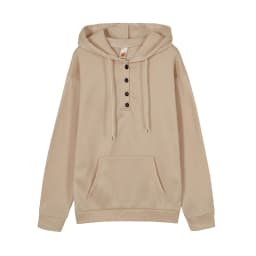 European and N Women's Long-sleeved Loose Casual Hooded Drawstring Pocket Hoodie