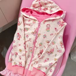Japanese Kawaii Cute Cartoon Rabbit Print Hoodies Women Casual Grunge Lolita Hooded Sweatshirts Causal Preppy Pink Hoody Jacket