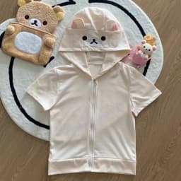 Y2k Tops Japanese Hoodie 2025 Women Clothing Streetwear Cute Hooded Bear Ears Sweatshirts Ropa Mujer Long Sleeve Casual Hoodies