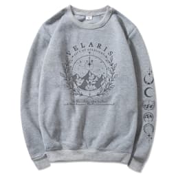 Velaris Sweatshirt with Sleeve Print Shirt ACOTAR Merch Sarah J Maas Sweater City of Starlight Pullover Feyres Tattoo Sweatshirt
