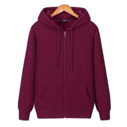 Good Quality Zip Hooded Women And Men Sweatshirt Navy Blue Cotton Casual Street Wear Loose Y2k Spring Autumn Solid Hoodie Jacket