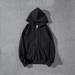 Good Quality Zip Hooded Women And Men Sweatshirt Navy Blue Cotton Casual Street Wear Loose Y2k Spring Autumn Solid Hoodie Jacket