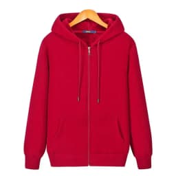 Good Quality Zip Hooded Women And Men Sweatshirt Navy Blue Cotton Casual Street Wear Loose Y2k Spring Autumn Solid Hoodie Jacket