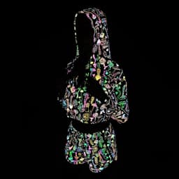 Spring Autumn Women Colorful Reflective Pullover Hoodies Y2K Harajuku Mushroom Printed Long Sleeve Crop Tops Sudadera Кофта