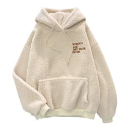 New Autumn Winter Clothes Thick Warm Coat Velvet Cashmere Women Hoody Sweatshirt Casual Tops Lady Loose Apricot Be Fun Pullover