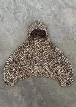 Y2K Leopard Print Hoodie – Unisex Harajuku Hip Hop Style Zip-Up Pullover Sweatshirt for Couples