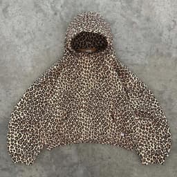 Y2K Leopard Print Hoodie – Unisex Harajuku Hip Hop Style Zip-Up Pullover Sweatshirt for Couples