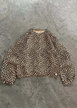 Y2K Leopard Print Hoodie – Unisex Harajuku Hip Hop Style Zip-Up Pullover Sweatshirt for Couples