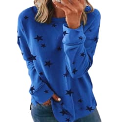 2025 Autumn Winter New Women's Sweatshirt Loose Oversized Long-Sleeved T-Shirt Printed Tops for Woman