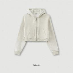 ZODF 2024 Winter Women Zipper Crop Hoodies Female Girls Solid 345gsm Warm Fleece Short Hooded Zip-Up Coat HY0911