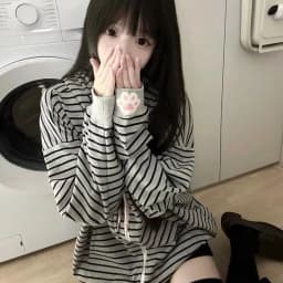 Cat Ear Hood Sweatshirts Coats Women Clothes Long Sleeve Striped Hoodies Y2k Tops 2025 Ropa Mujer Casual Fashion Japanese Hoodie