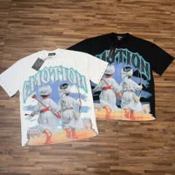 2026 MIXED EMOTION Rhinestone Shirt Streetwear Cotton Loose Round Neck Top Tees Oversized Tee Top Trendy