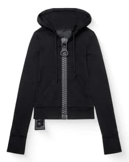 Y2K Giant Zipper Hoodie Women Streetwear Harajuku Zip Up Sweatshirt Slim Fit Long Sleeve Big O Ring Zip Jacket Coat Autumn Tops