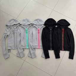 Y2K Giant Zipper Hoodie Women Streetwear Harajuku Zip Up Sweatshirt Slim Fit Long Sleeve Big O Ring Zip Jacket Coat Autumn Tops